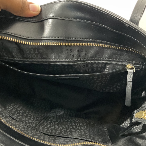 Kate Spade Large Black Tote with Light Pink Tassel - Picture 10 of 14